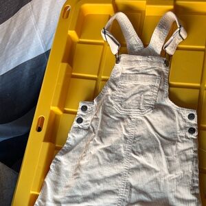 Cat & Jack Cream Corduroy Overalls